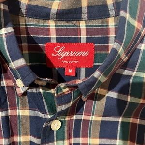 Supreme Plaid Button Down Shirt